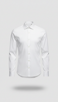 Classic Fitted Shirt in Mist White