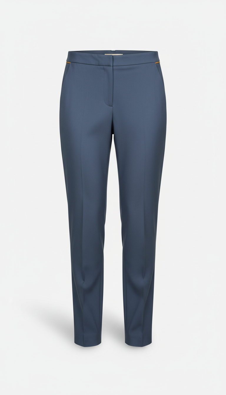 Modern Trousers in Slate Blue